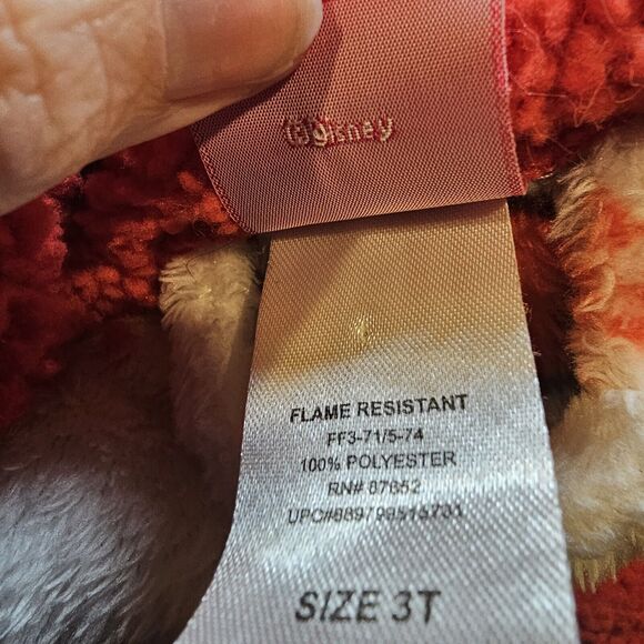 Disney Minnie Mouse Toddler Bath Robe Size 3T Christmas Winter Santa Claus Cozy - Picture 8 of 9